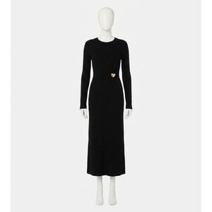 NEW CLEOBELLA hjarta midi dress in black